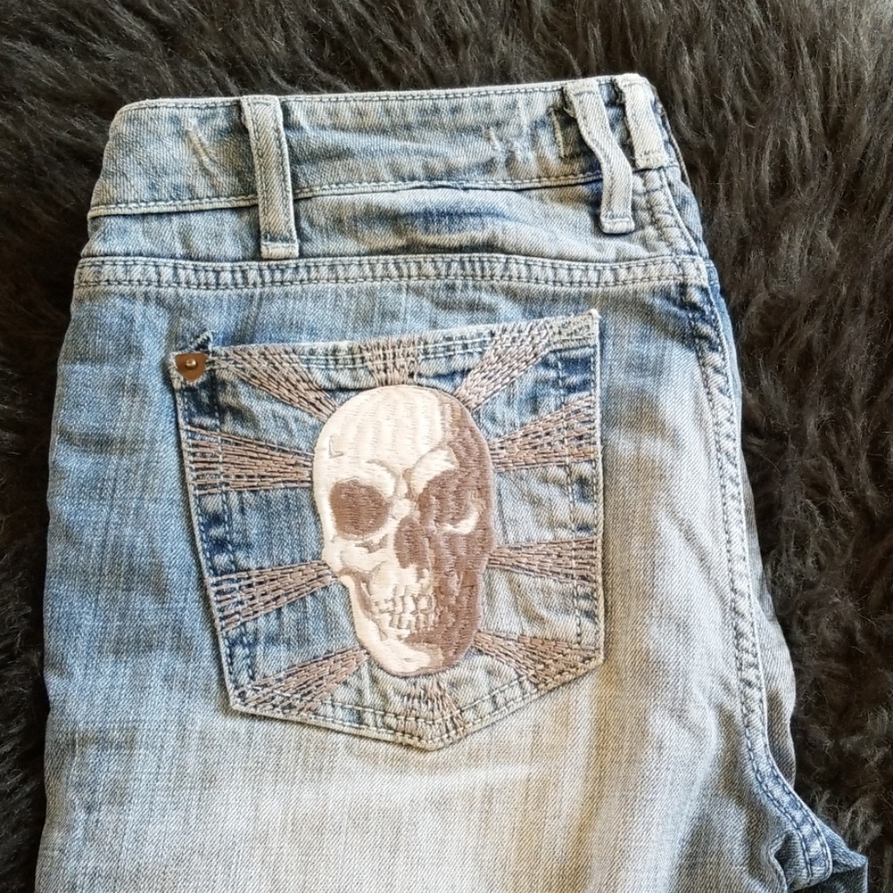 J & Co. Born in California skull jeans